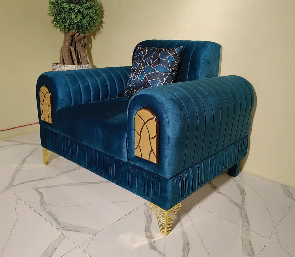 6 seater sleek sofa set