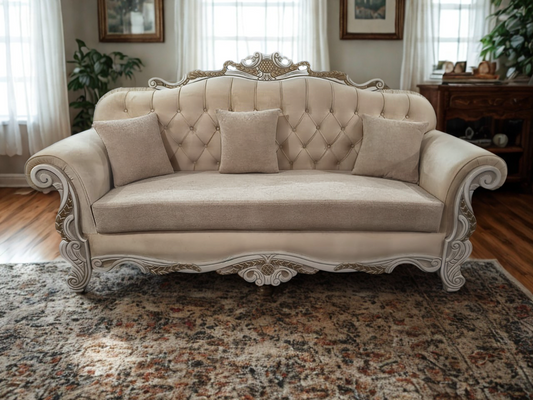 6 seater living room sofa with cushions