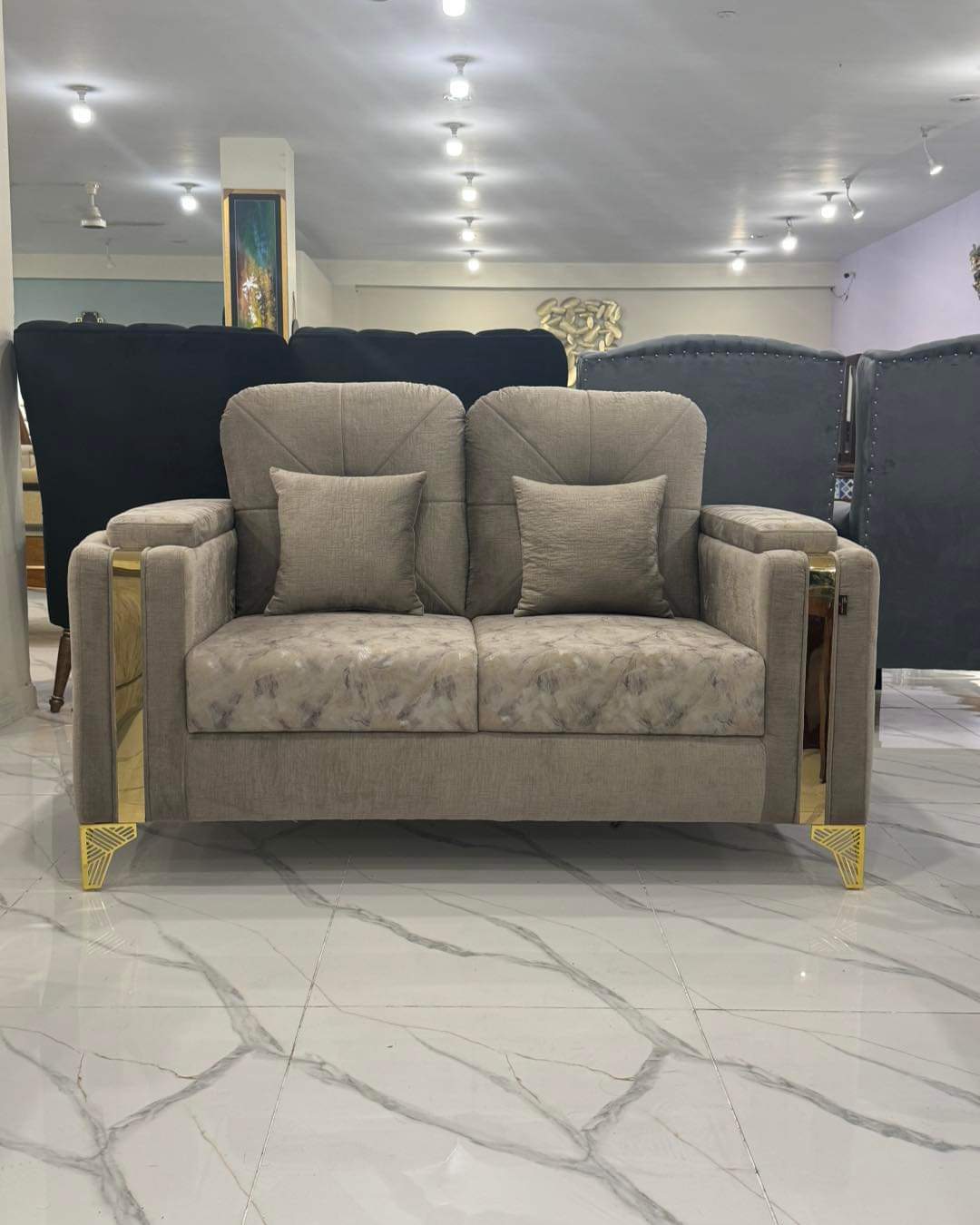 Plush Panorama 6 seater sofa