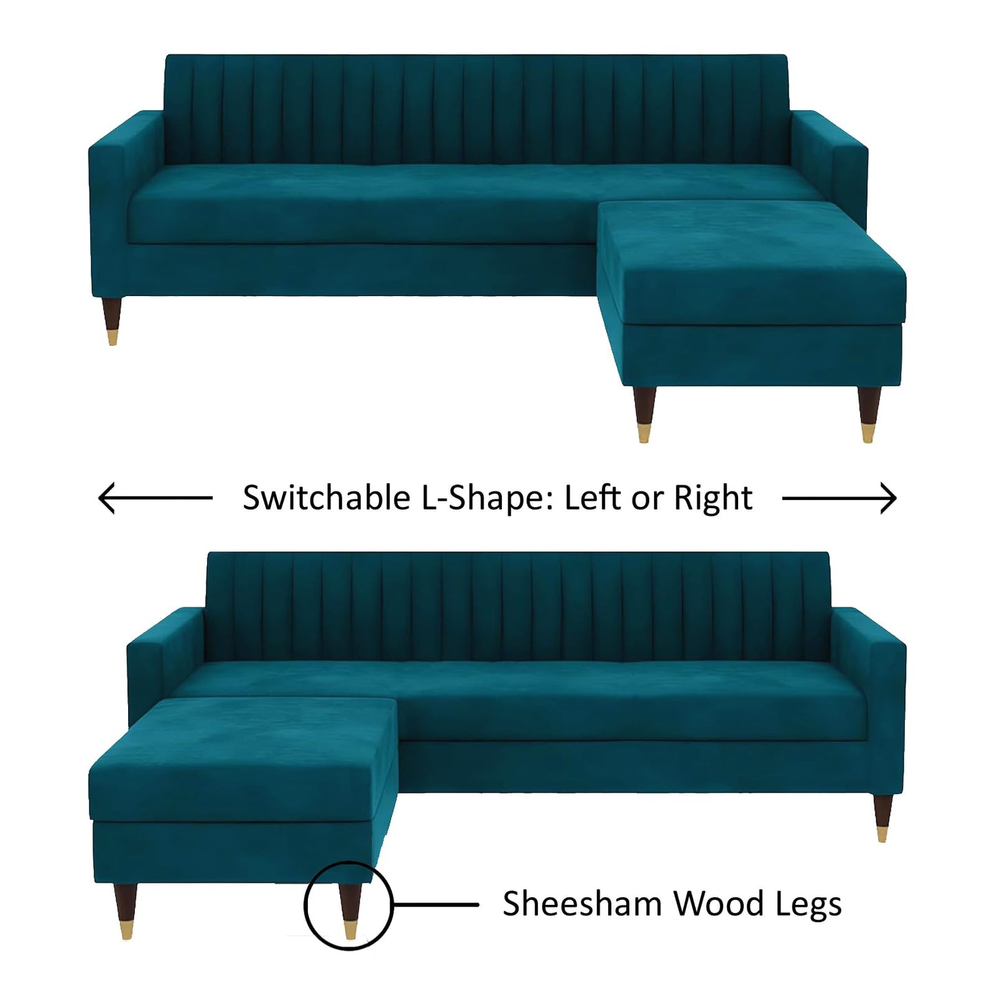 4 seater L shape sofa