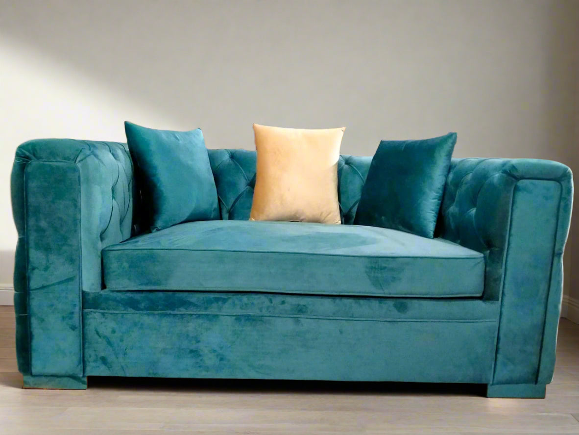 Velvet retreat 6-seater sofa set